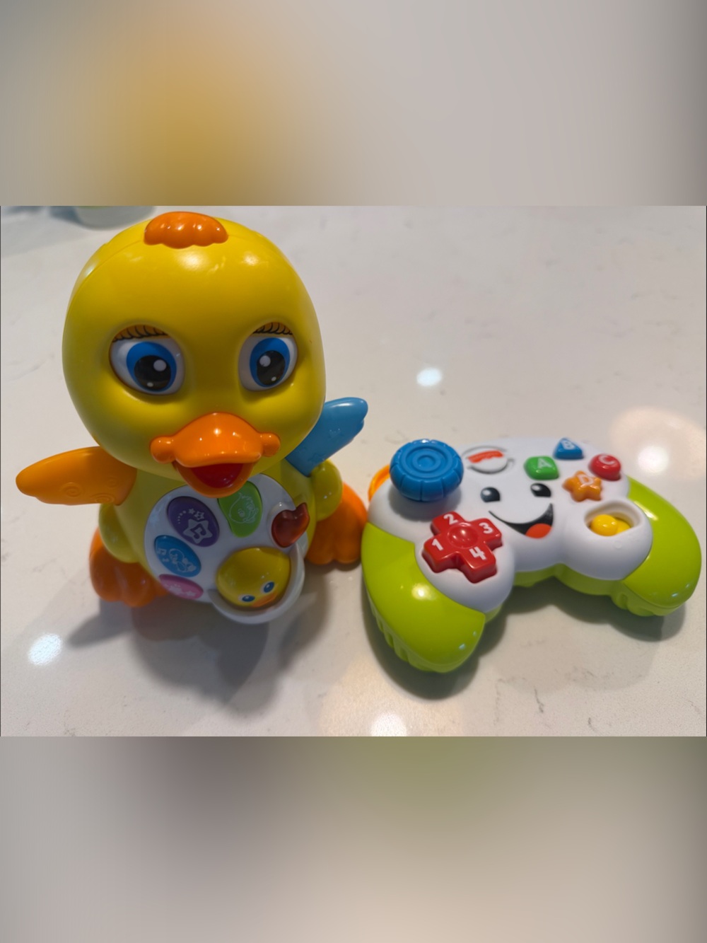 Interactive Yellow Duck Toy with Light-Up Controller - Kids Toys